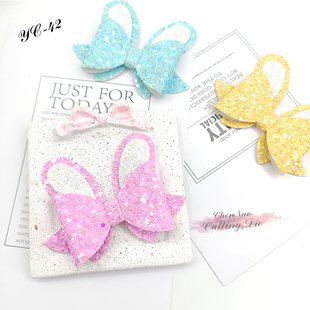 ins公主发夹 兔耳发饰蝴蝶结 刀模