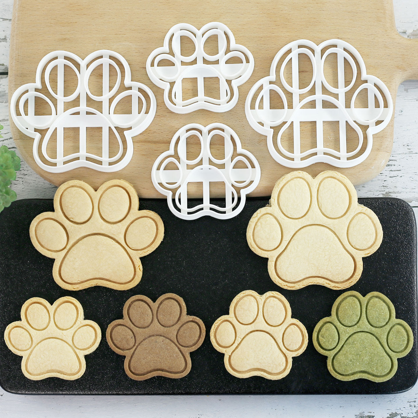 宠物饼干模具大中小号狗爪饼干模具狗狗骨头卡通猫爪翻糖烘焙工具