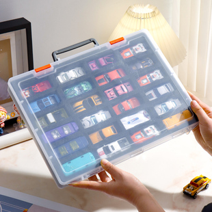 风火轮收纳盒 minigt多美卡64比例车模透明展示盒小汽车手提展示