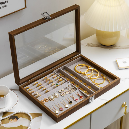 放戒指项链耳环耳钉首饰盒