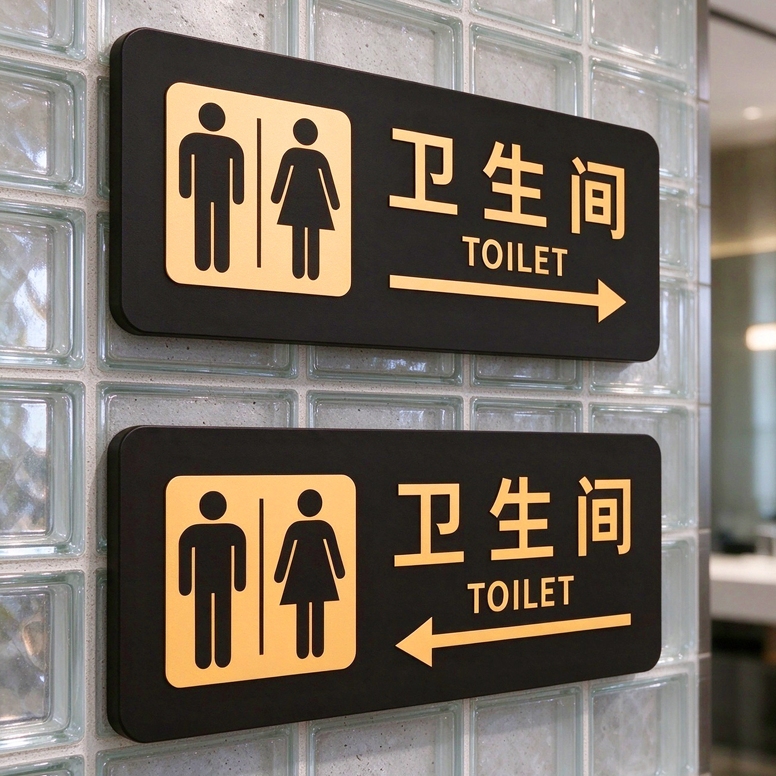 卫生间指示牌洗手间方向指引牌