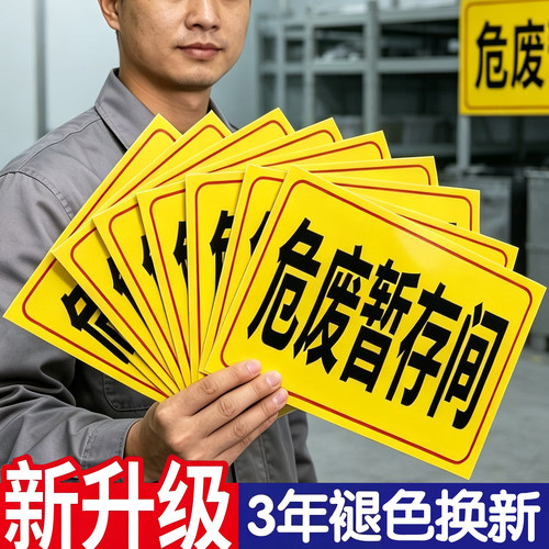 危废暂存间标识牌防水贴