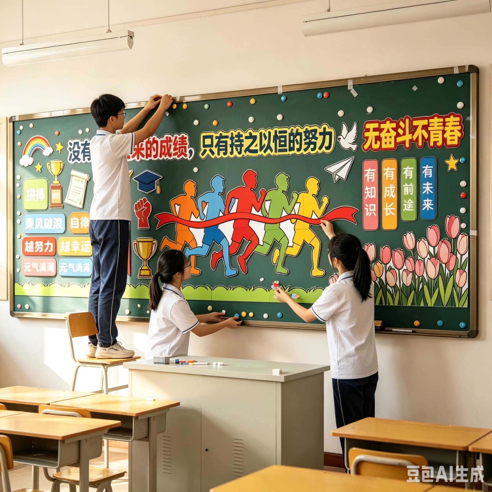 【全网热销】黑板报装饰墙贴