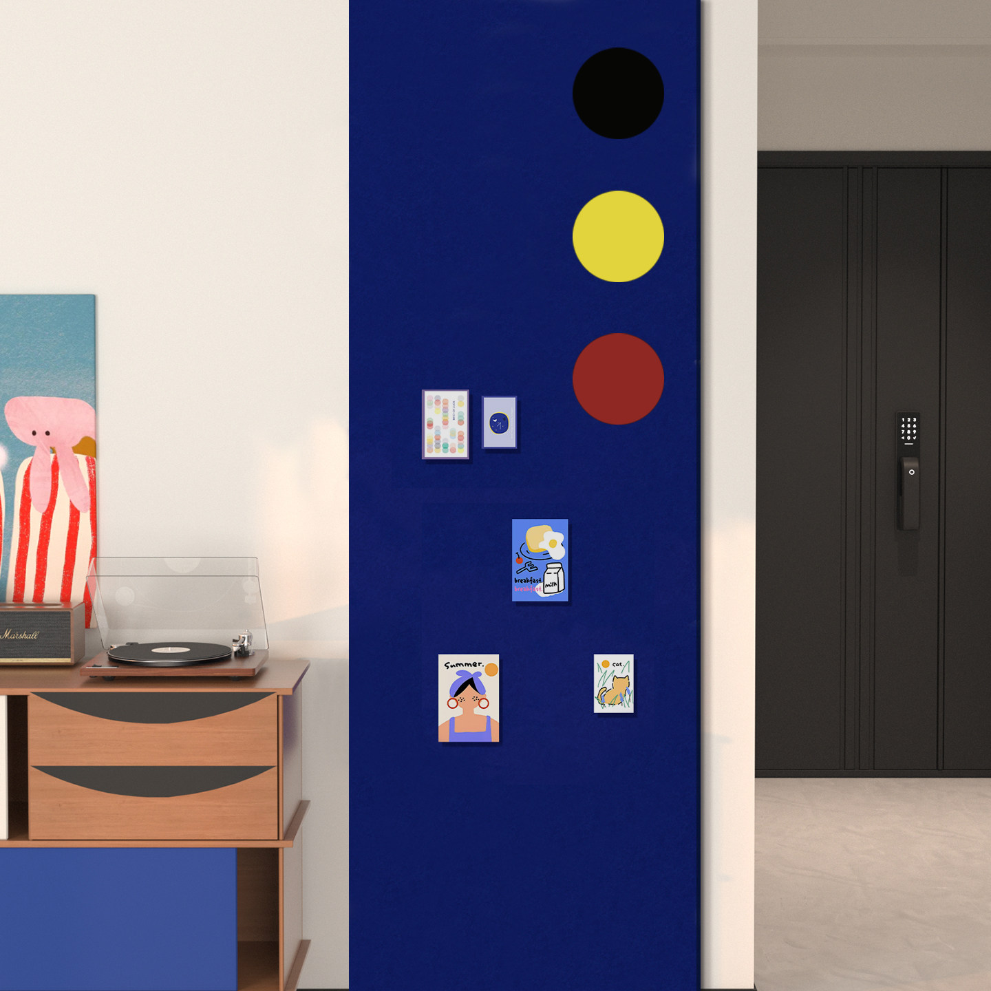 走廊毛毡板照片墙留言板孟菲斯墙贴高级感客厅玄关背景墙免打孔毛粘板创意毛毡板软木板收纳墙拍立得装饰墙面,文具电教/文化用品/商务用品,软木板/照片板/毛毡板,淘宝优惠券,粉丝福利购,淘宝优惠卷