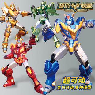 。变形联盟3越空勇者超变战神超星普尔达机甲八合体刚玩具男孩正