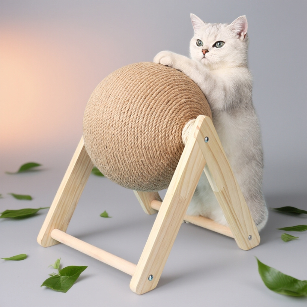 免安装V型猫抓球成猫适用木质底座麻绳球玩具猫爬架猫L型大号磨爪,宠物/宠物食品及用品,猫爬架,淘宝优惠券,粉丝福利购,淘宝优惠卷