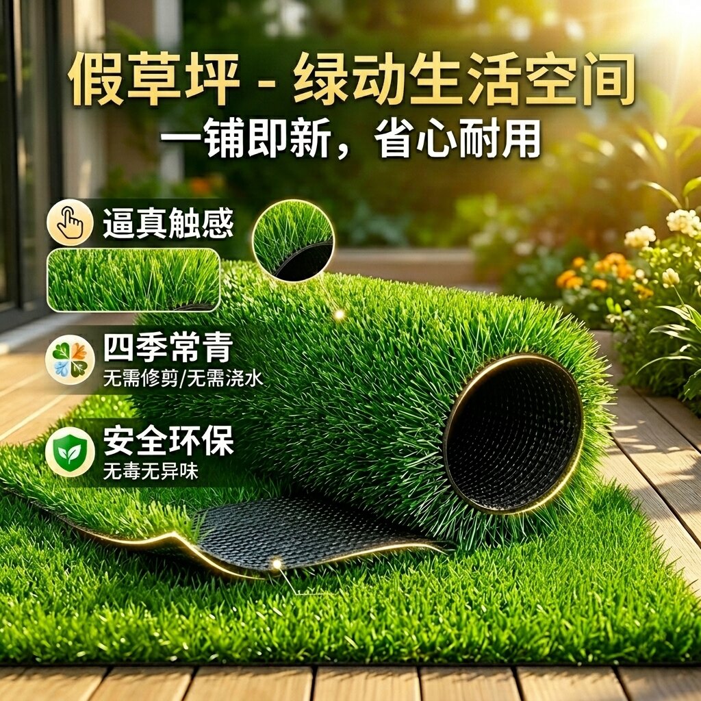 质保十年/不掉渣/不掉草/假草坪图片