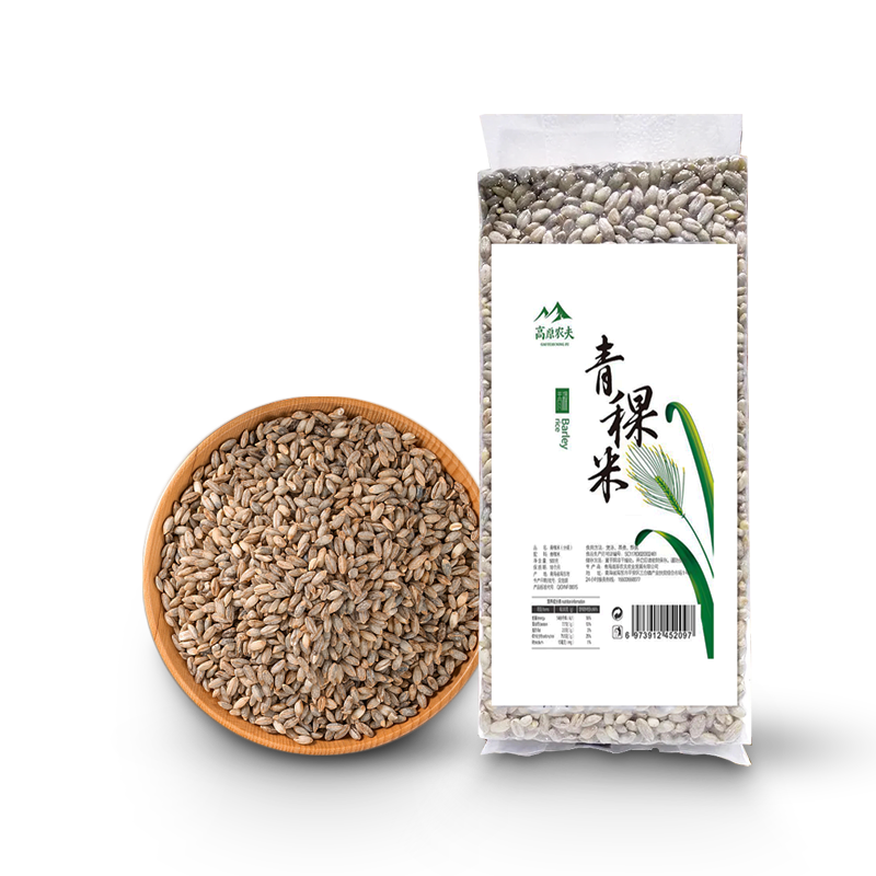 青海高原农夫青稞米500g蓝青稞青藏特产五谷杂粮粗粮元麦米大麦