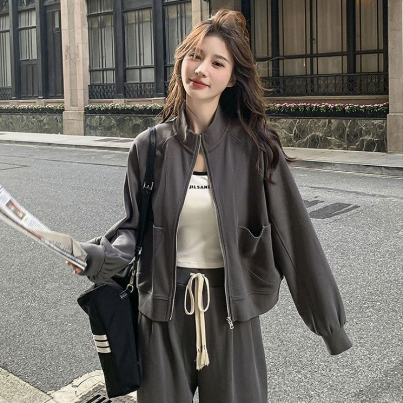 新款少女学生卫衣运动套装女秋冬季学生宽松洋气时尚裤子两件套