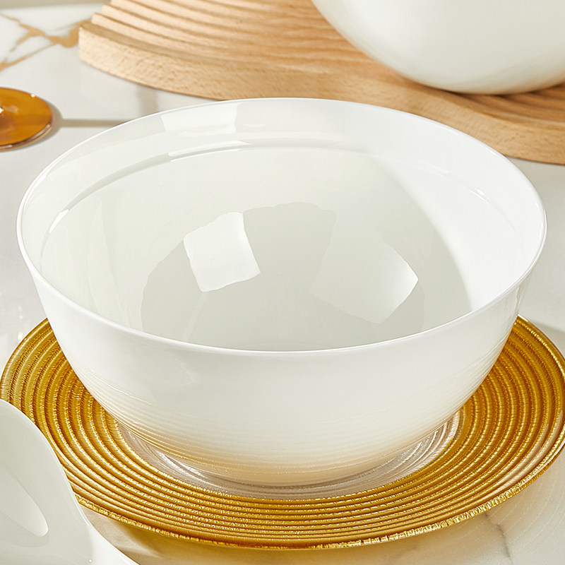 大汤碗骨瓷汤盆创意2025新款纯白餐具酸菜鱼特大号高级感薄口大碗,餐饮具,碗,淘宝优惠券,粉丝福利购,淘宝优惠卷