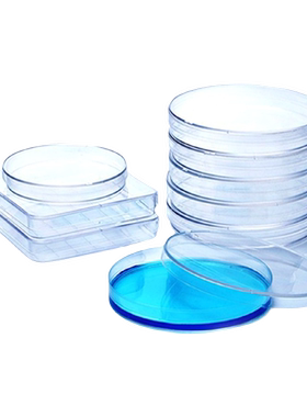 一次性塑料培养皿35/60/70/90/100/120/130/150mm圆形/方形细菌培养皿二三四分格灭菌平板环氧灭菌塑料皿