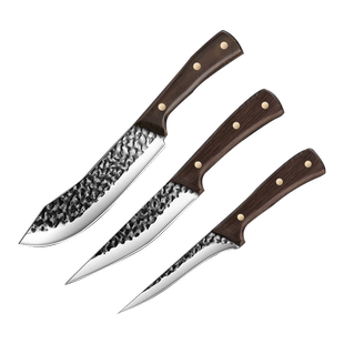 德系锻打剔骨刀杀猪专用刀具专业锋利剔骨剥皮割肉刀屠夫宰牛羊刀