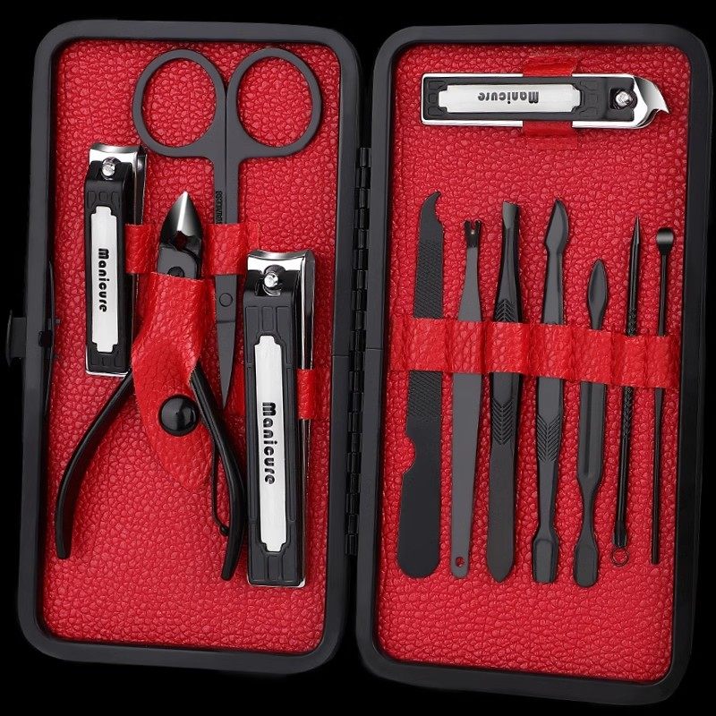 指甲剪12件套装全套家用剪指甲刀磨指甲钳高档修甲修脚神器工具