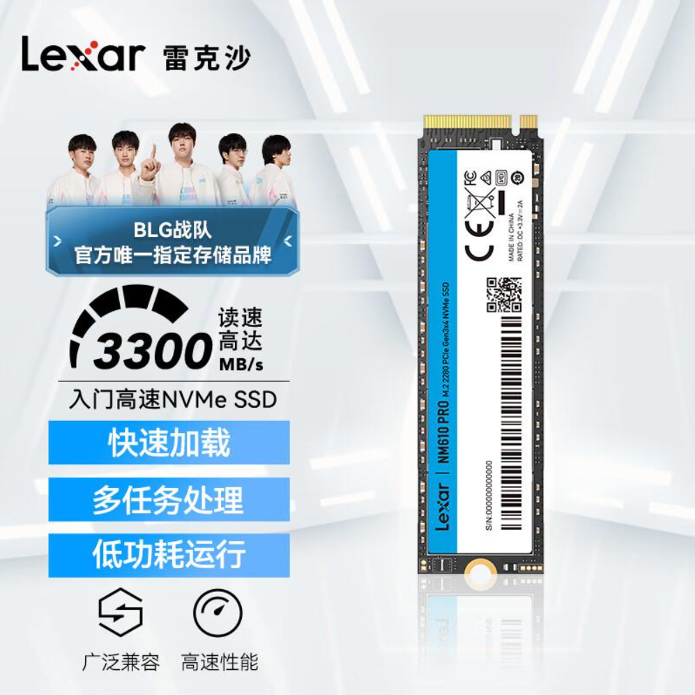雷克沙NM610PRO二手95新SSD