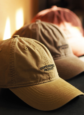 加大加深棒球帽男大头围65cm宽帽檐帽子纯棉复古水洗做旧鸭舌帽女