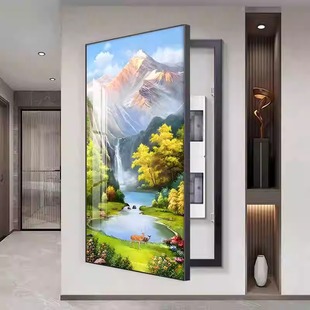 大尺寸电表箱装饰画配电表箱消防栓挂画遮挡强电箱盖板总开关壁画