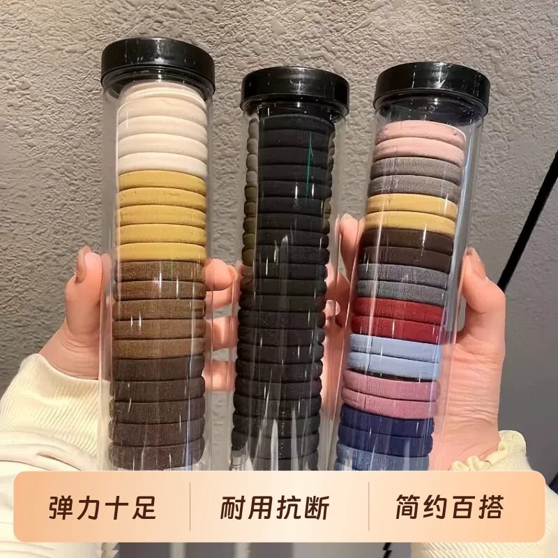 高弹力耐用发绳扎头发皮筋头绳发圈橡女2026新款高马尾皮套头饰