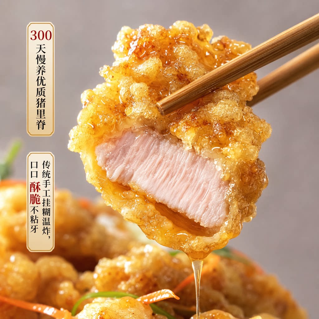 菓然匠子老式锅包肉多口味半成品速食预制菜锅包虾糖醋里脊家常菜
