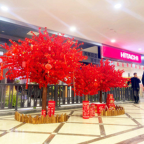 假树大型室内装饰仿真桃花树