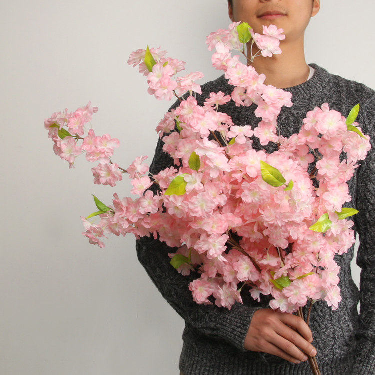 仿真樱花枝假花婚庆客厅落地古藤