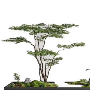 仿真假枫树绿植鸡爪槭景观造景橱窗商场茶室植物装饰摆件组合套装