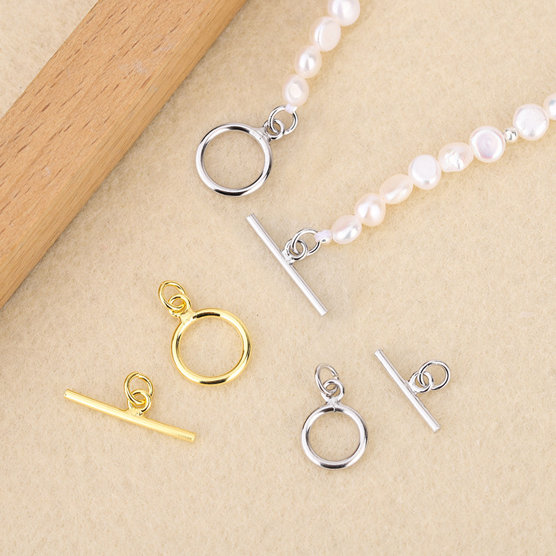 靓翁翁S925纯银TO扣子手工配件