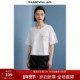 莫代尔冰丝常规宽松短袖 曼德诗简约棉质设计感T恤女2025夏季 新款