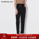 女2025夏季 高腰时尚 通勤薄款 曼德诗垂感裤 三醋酸休闲九分烟管裤