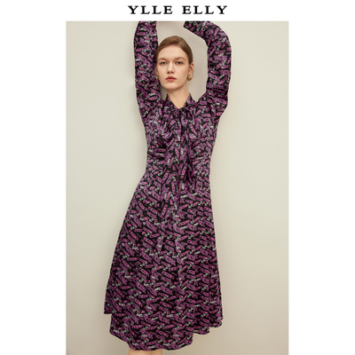 YLLEELLY连衣裙收腰大摆