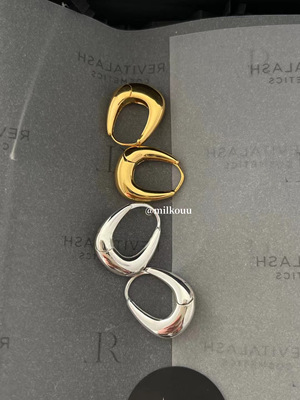 outoflable简约纯银圆圈耳环