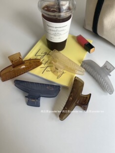 韩国代购 东大门nyunyu简约法式时髦抓夹 百搭弧度盘发发夹鲨鱼夹