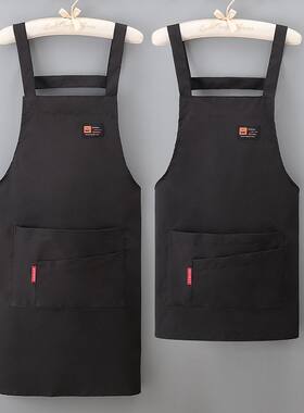 短款防水防油厨房围裙餐饮咖啡厅理发师烘焙宠物耐脏工作服可定制