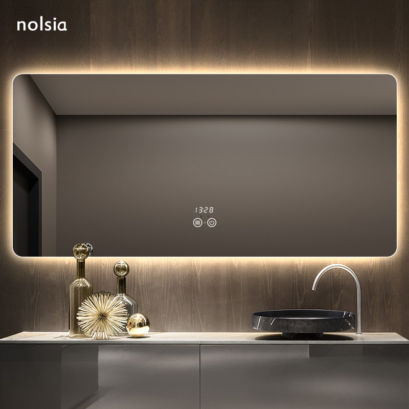 卫生间洗手台梳妆镜子壁挂洗澡间专用洗脸盆镜浴室智能镜子触摸屏