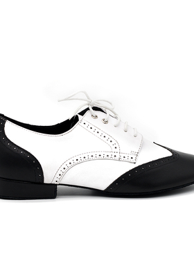 Suphini牛皮平跟白色黑色男练习salsa恰恰伦巴桑巴斗牛仔拉丁舞鞋