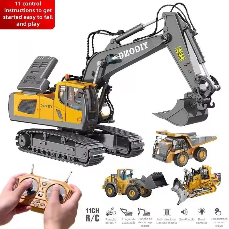 New Remote Control Engineering Vehicle Crawler Truck Bulldoz