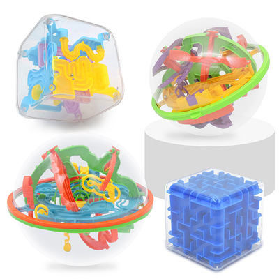 3D three-dimensional maze ball children's toy flying saucer