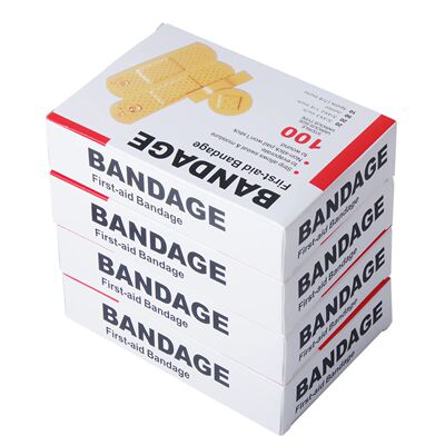 100pcs/4Size Baby Bandage Waterproof Breathable Adhesive Pla