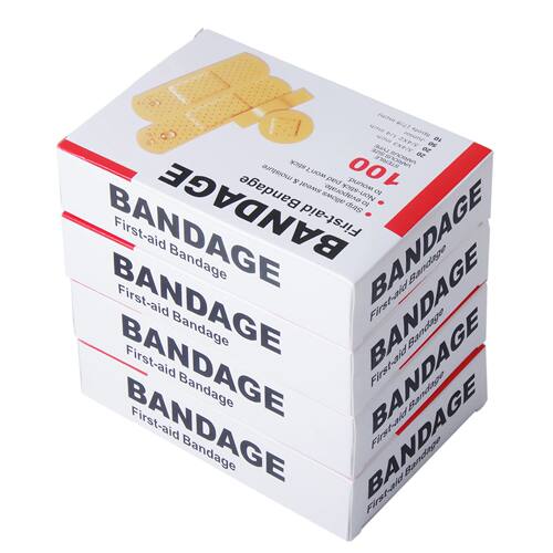 100pcs/4Size Baby Bandage Waterproof Breathable Adhesive Pla