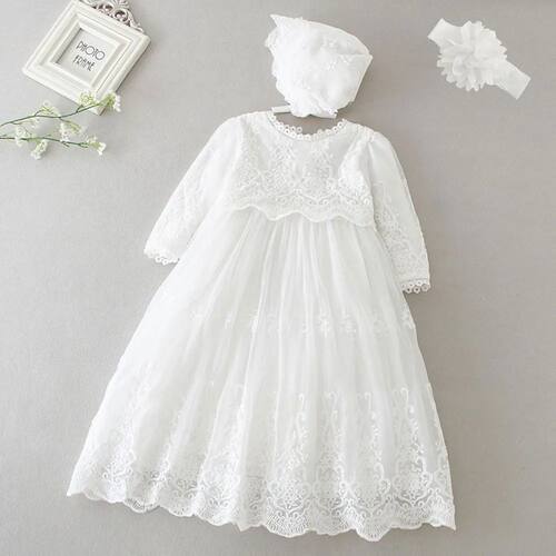 Hetiso Baby Girls Dress Long Sleeve Kids First Birthday Ball
