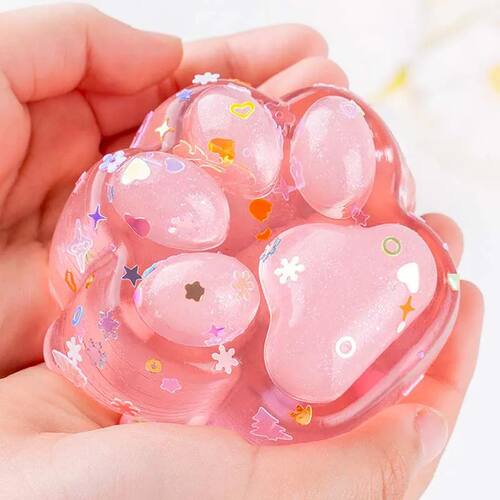 New Kawaii Squishy Cat Paw Squeeze Toys Sticky Fidget Stress