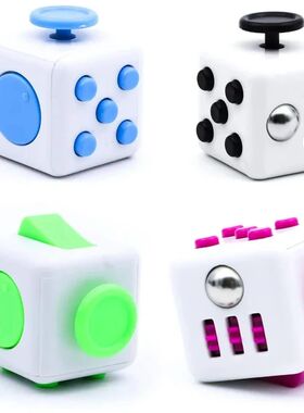 Fidget Stress Relief Dice Colorful Anti-Stress Fingertip Toy