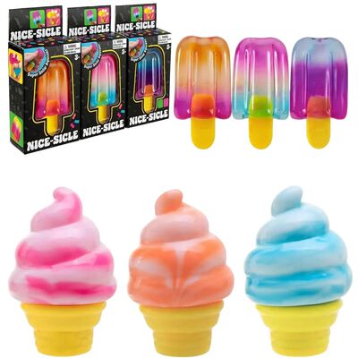 Cube By Schylling Sensory Squeeze Toy Ice Cream Color Squish