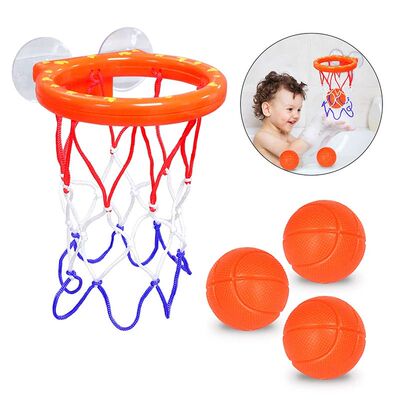 Fun Basketball Hoop Balls Playset Boys Girls Bath Toys Batht