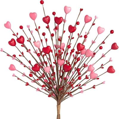 40cm  Artificial Heart-Shaped Flower Valentine's Day Decorat