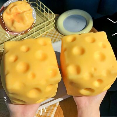 New Giant Cheese Squeeze Toy Extra Large Size Cheese Squishy