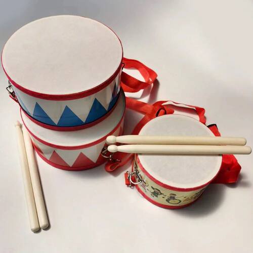 New Early education Beat Children  Toys Drum Wood Percussion