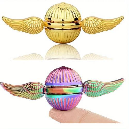 Magic Fidget Spinner with Hypnotic Light Patterns, Stress Re