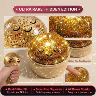 Viral Dumpling Squishy ULTRA RARE Gold Glitter Hidden Editio