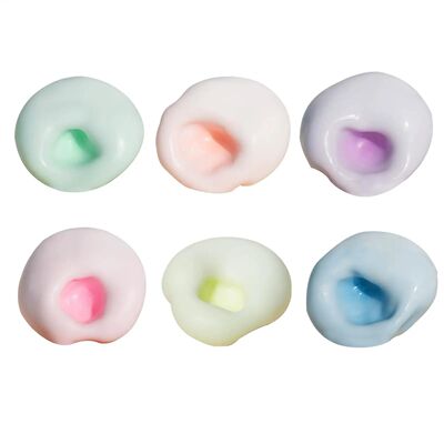 Stress Relief Sand Glutinous Balls-6PCS Squeeze Ball Toy Adu