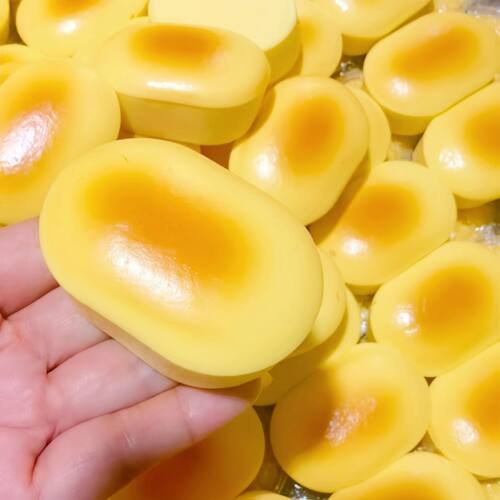Squishy Simulated Cheese Bread Squeeze Toy Stress Relief Slo